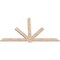 Ekena Millwork Kennewick Smooth Timber Gable Bracket, Douglas Fir, 96"W x 56"H x 1 1/2"D x 5 1/2"F, 14/12 Pitch GBW096X56X0206KEN00SDF - alternate 4